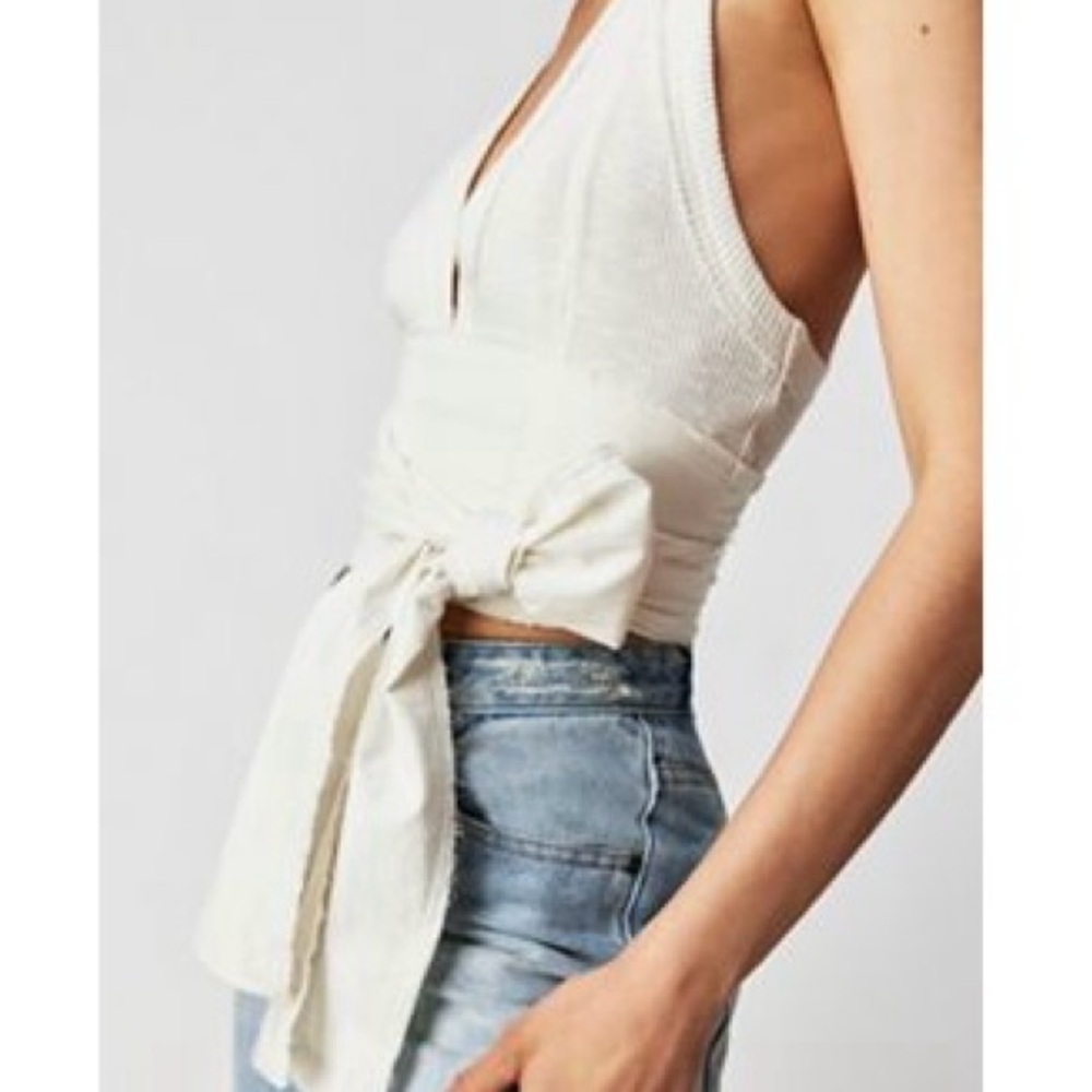 Free People Where’s Your Tux Top
